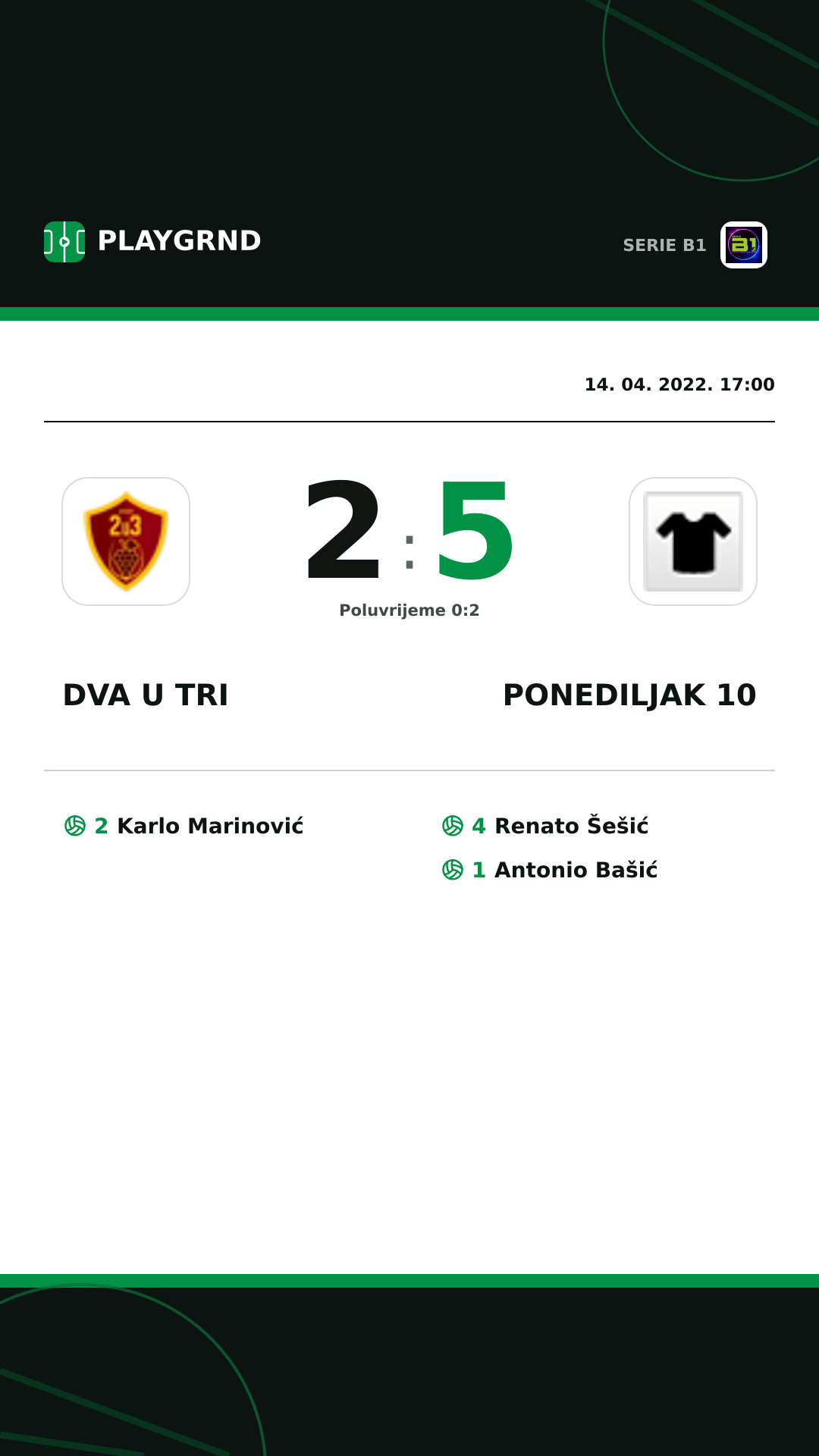 Instagram slika: Dva U Tri 2:5 Ponediljak 10