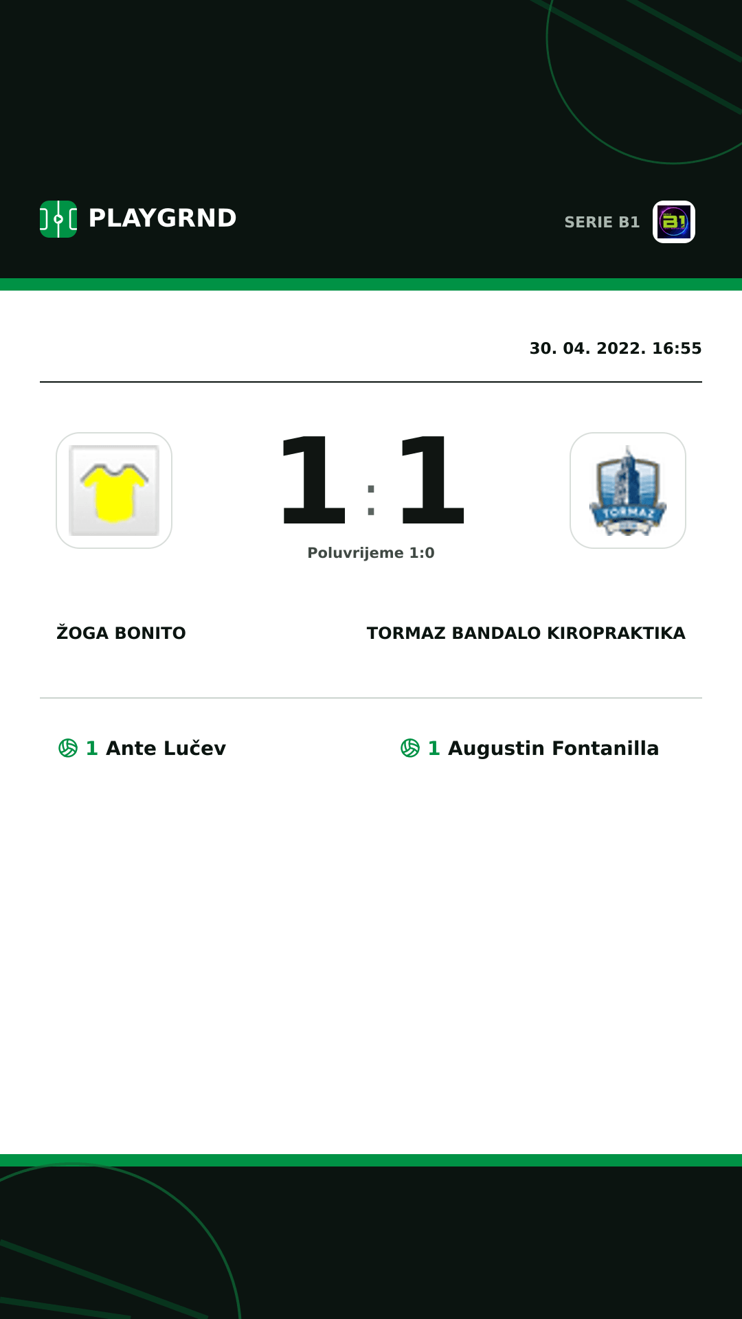 Instagram slika: Žoga Bonito 1:1 Tormaz Bandalo Kiropraktika