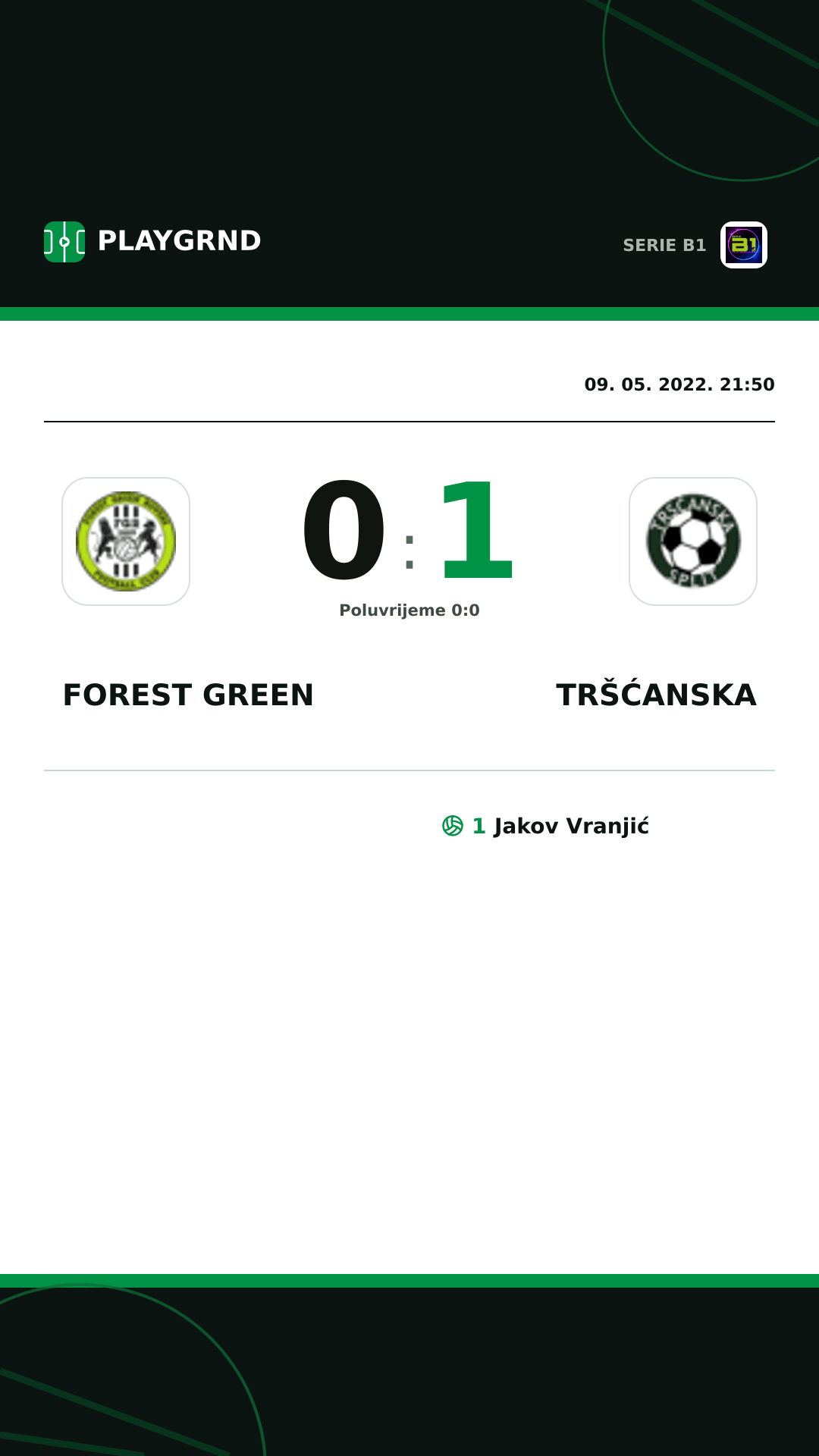 Instagram slika: Forest Green 0:1 Tršćanska