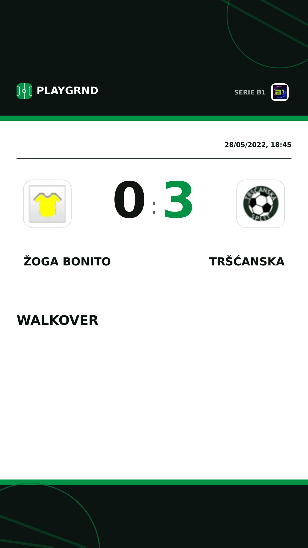 Instagram artwork: Žoga Bonito 0:3 Tršćanska