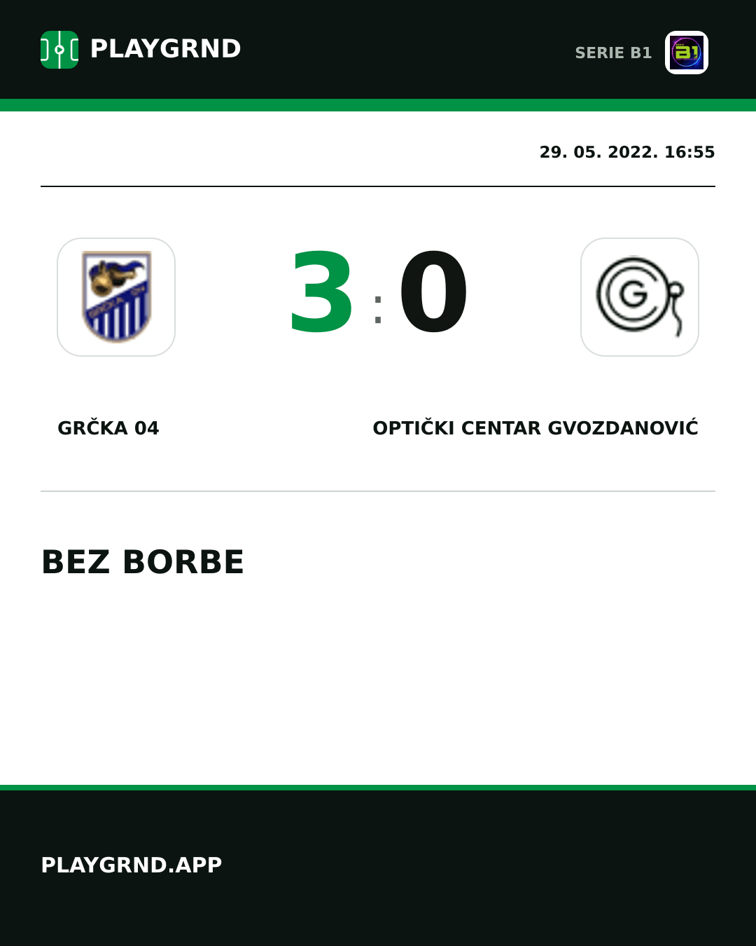 Instagram slika: Grčka 04 3:0 Optički Centar Gvozdanović