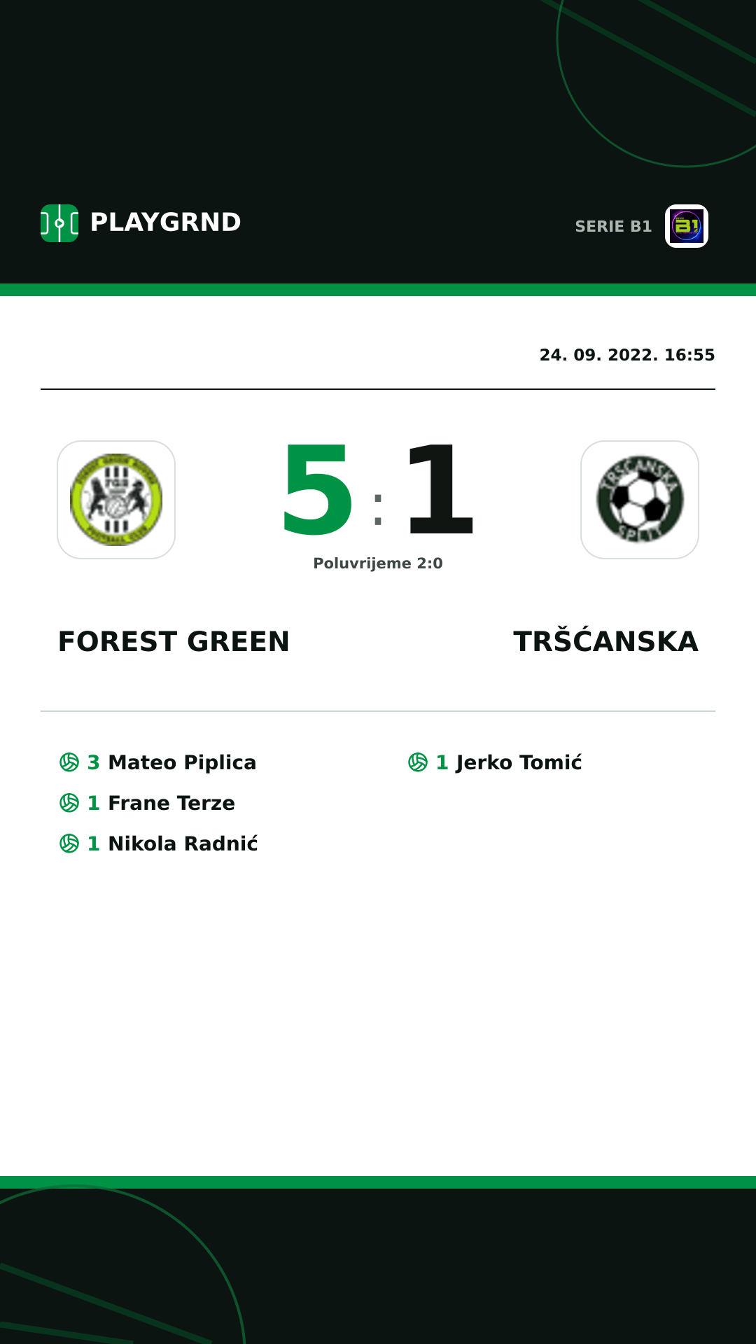 Instagram slika: Forest Green 5:1 Tršćanska