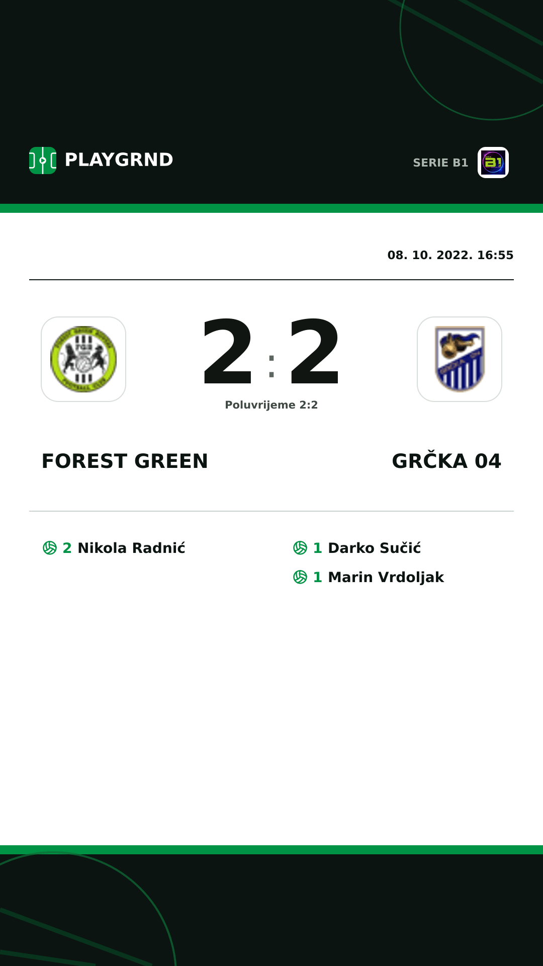 Instagram slika: Forest Green 2:2 Grčka 04
