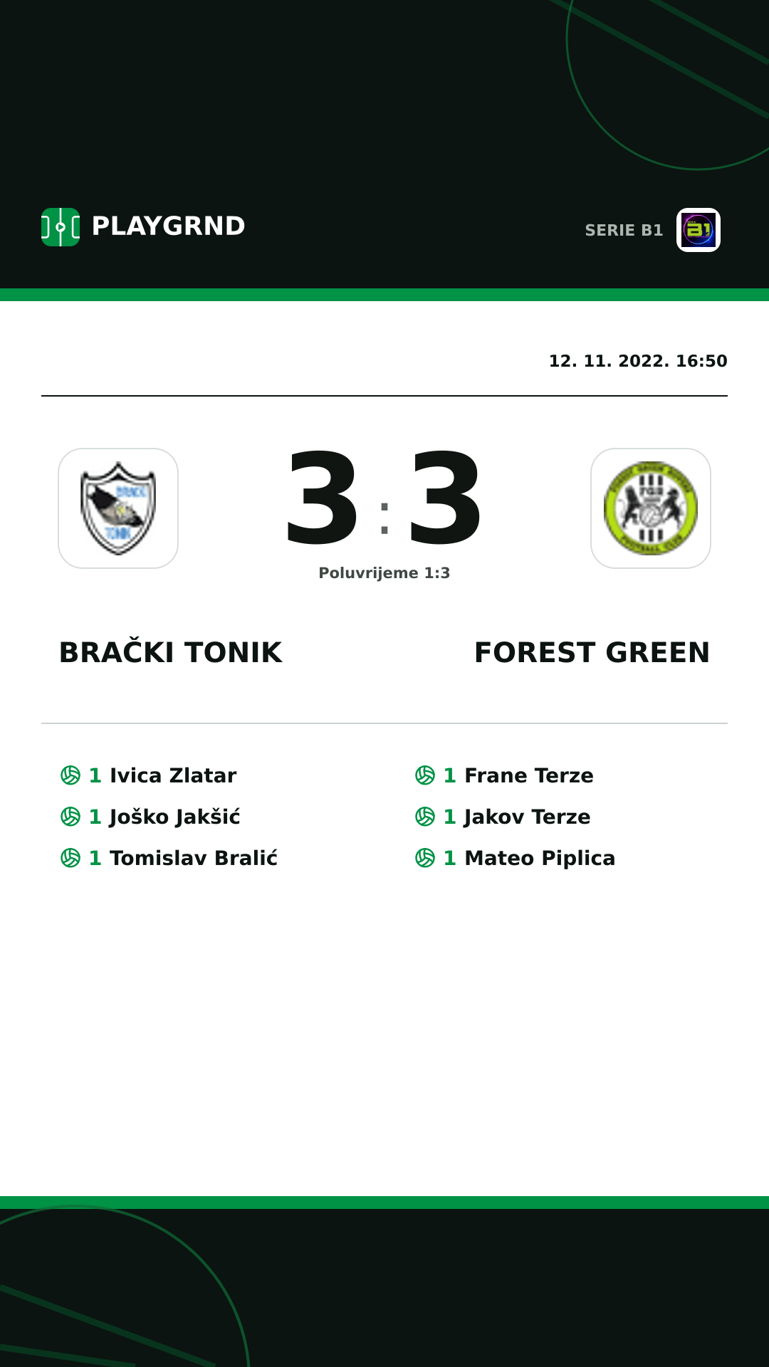 Instagram slika: Brački Tonik 3:3 Forest Green