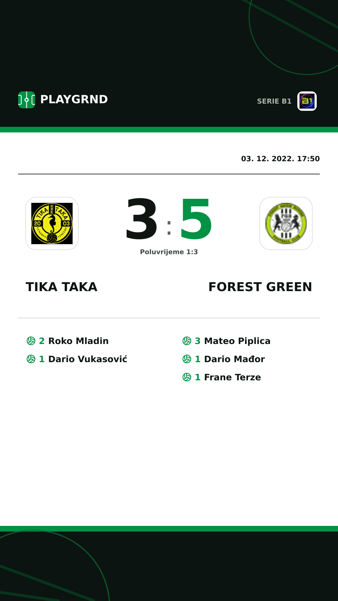 Instagram slika: Tika Taka 3:5 Forest Green