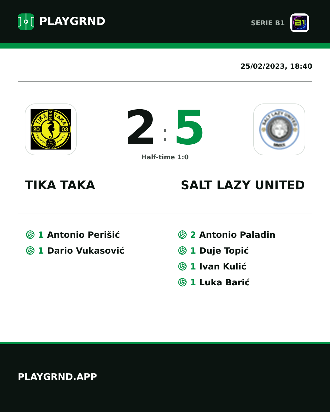 Instagram artwork: Tika Taka 2:5 Salt Lazy United