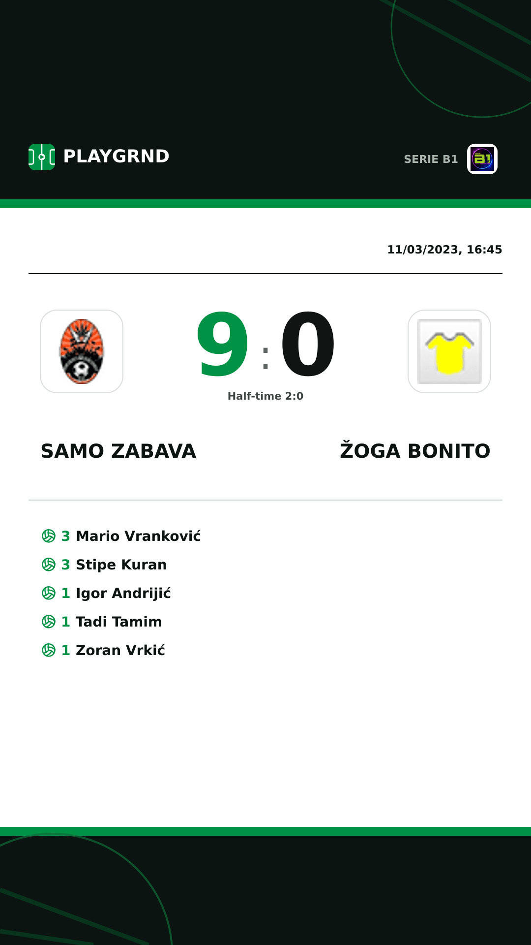 Instagram artwork: Samo Zabava 9:0 Žoga Bonito