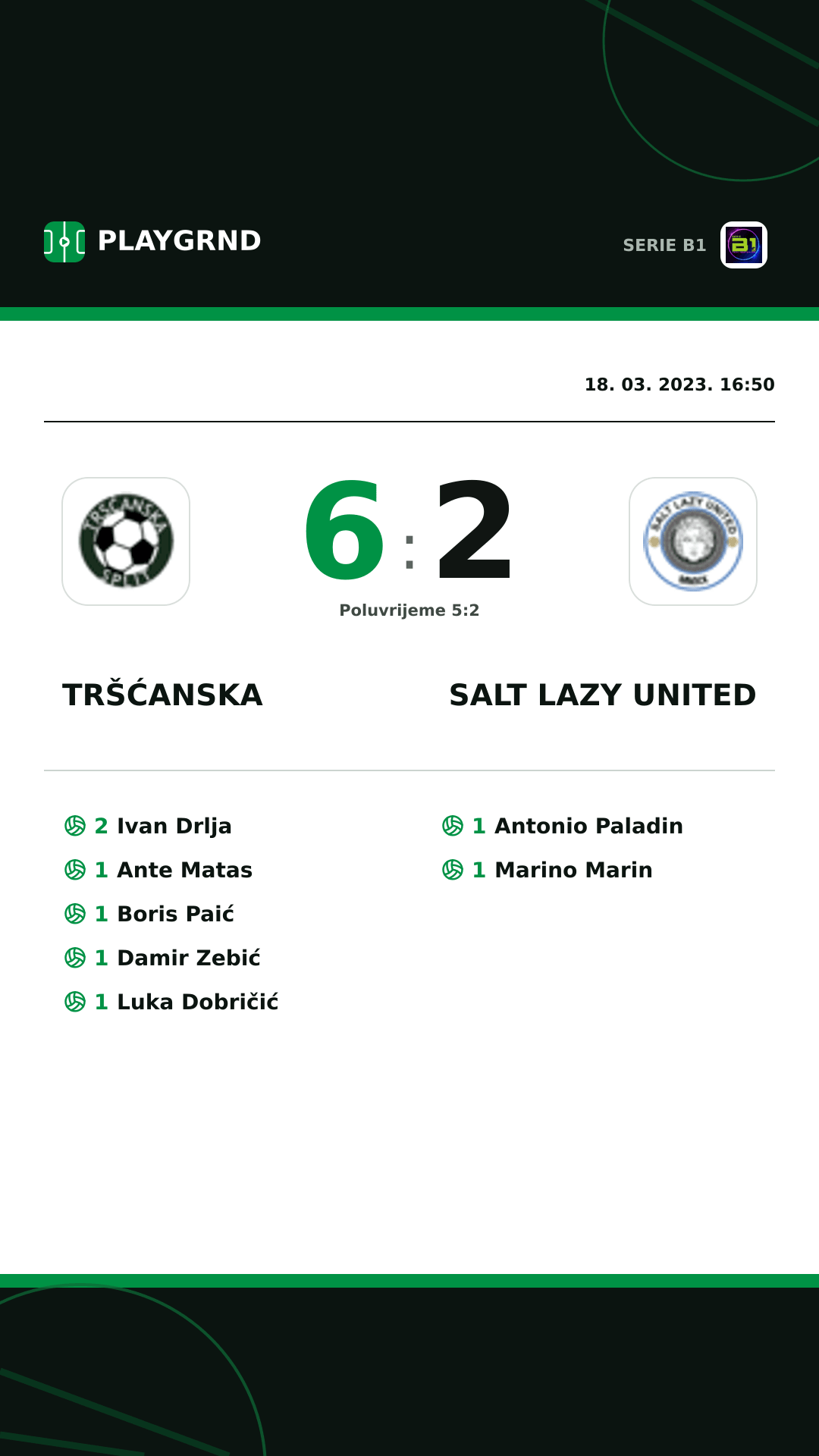 Instagram slika: Tršćanska 6:2 Salt Lazy United