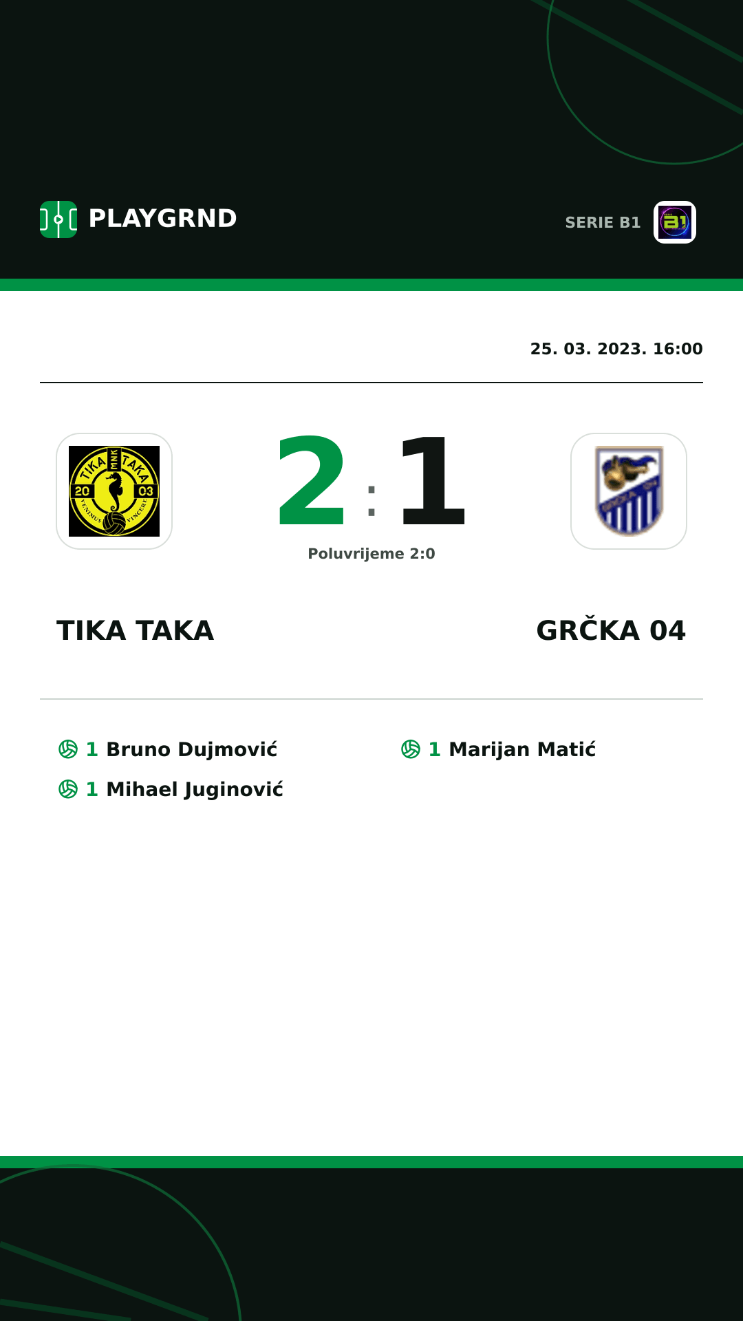 Instagram slika: Tika Taka 2:1 Grčka 04