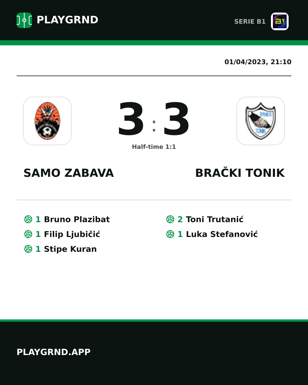 Instagram artwork: Samo Zabava 3:3 Brački Tonik