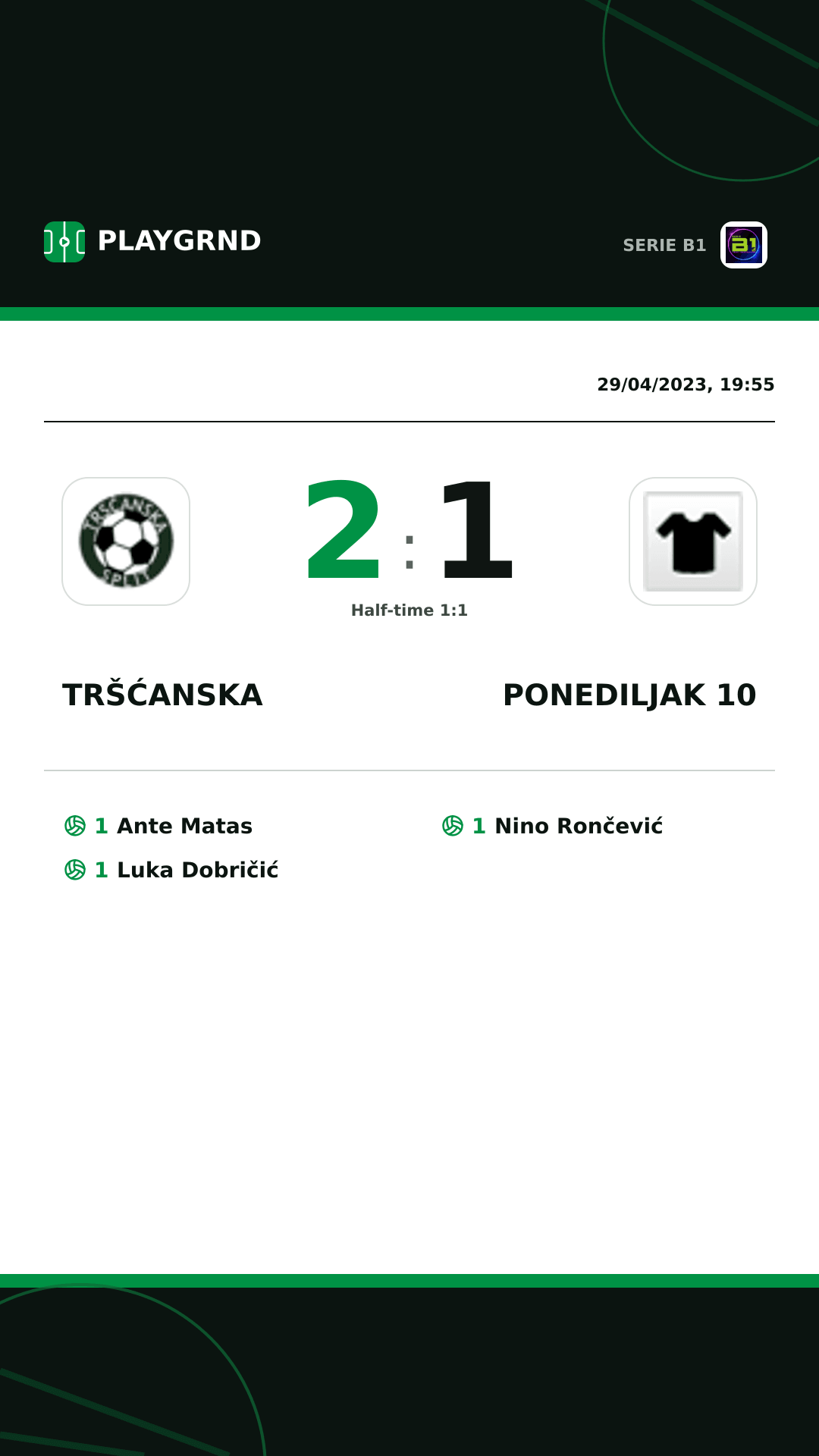 Instagram artwork: Tršćanska 2:1 Ponediljak 10