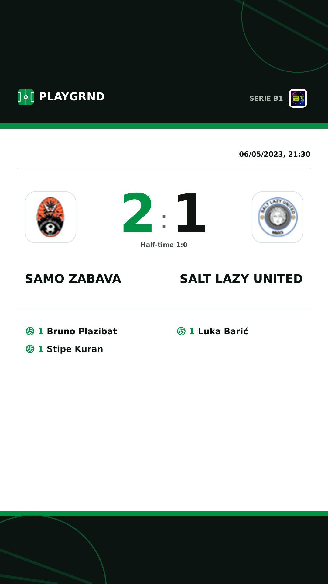 Instagram artwork: Samo Zabava 2:1 Salt Lazy United