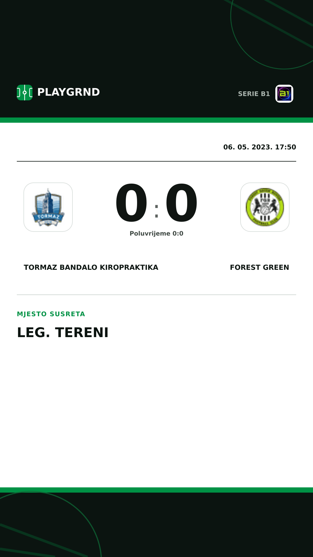 Instagram slika: Tormaz Bandalo Kiropraktika 0:0 Forest Green