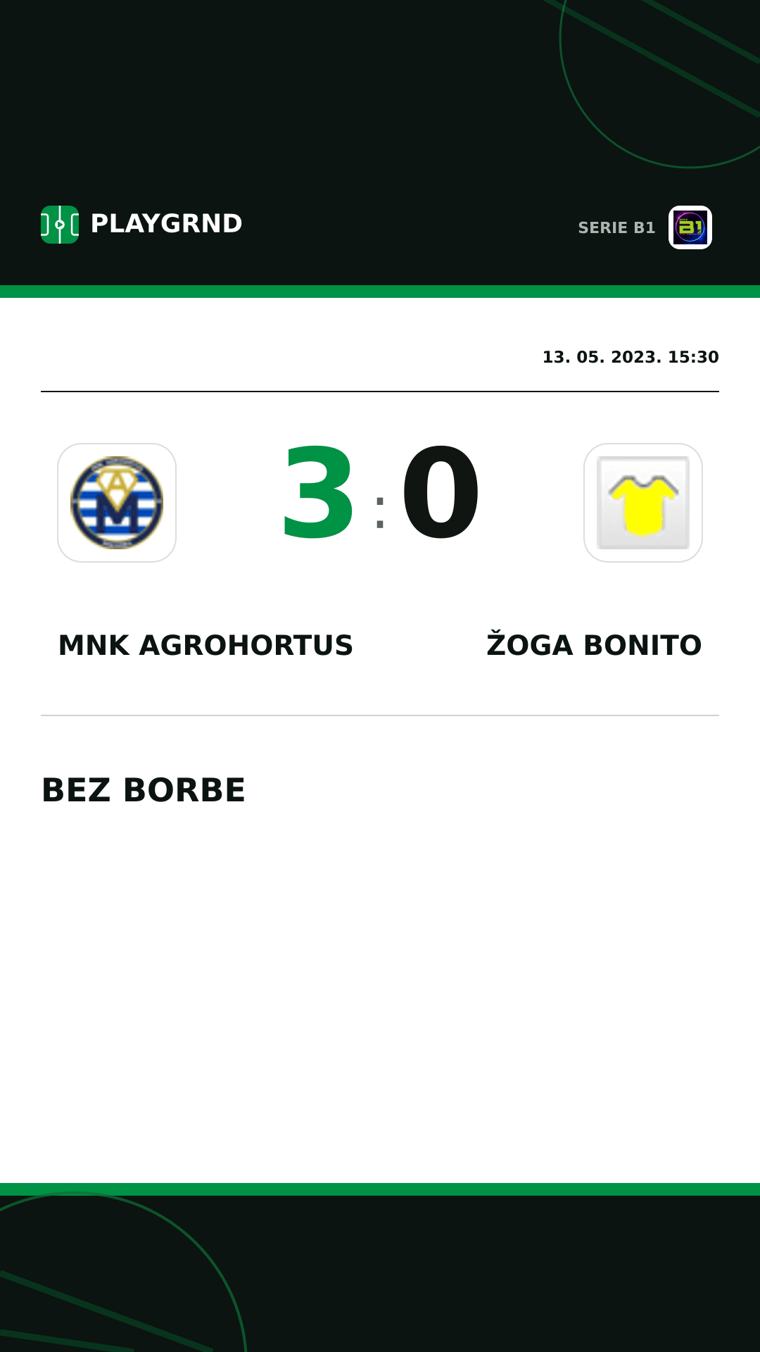 Instagram slika: Mnk Agrohortus 3:0 Žoga Bonito