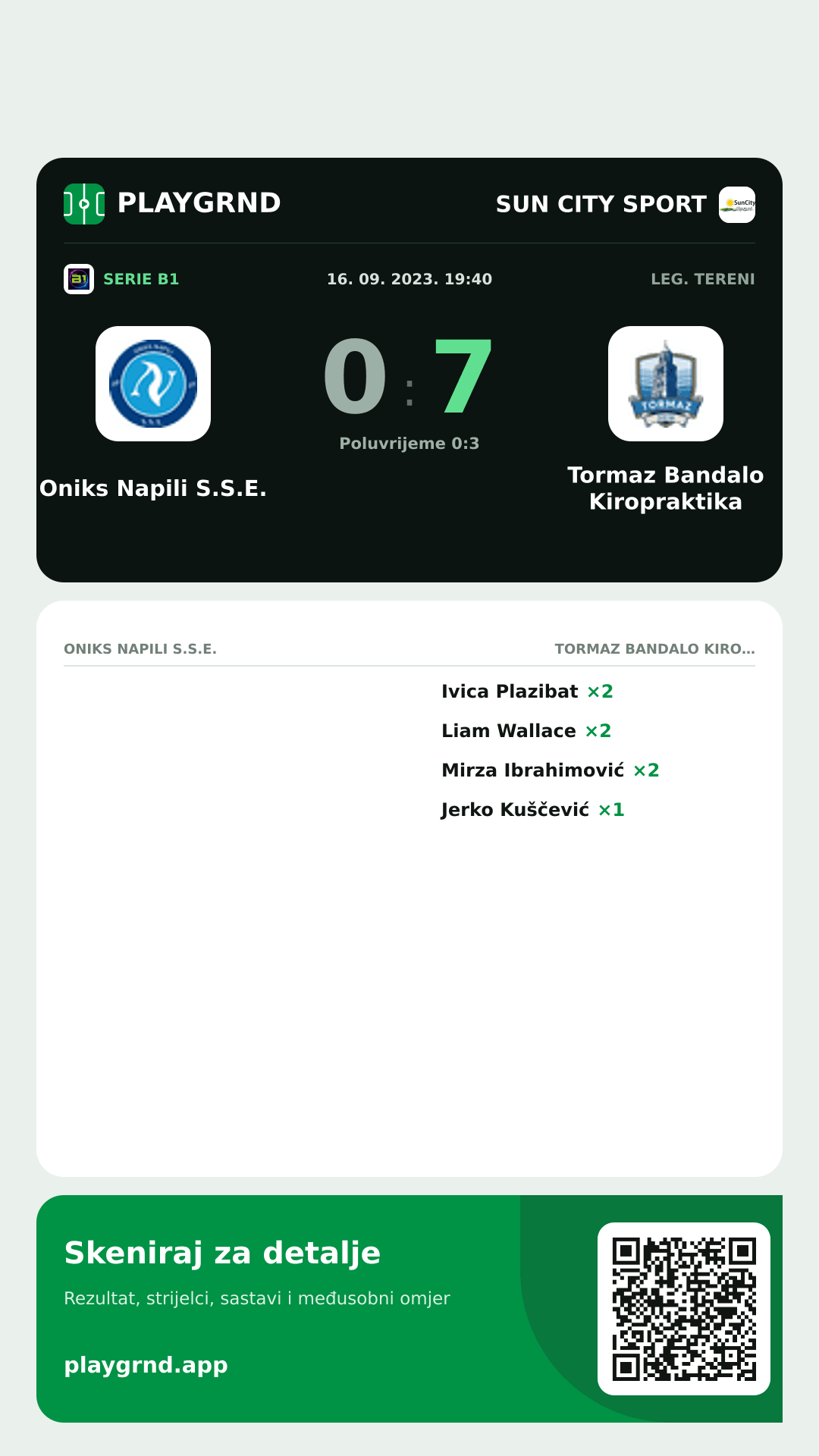 Story slika: Oniks Napili S.S.E. 0:7 Tormaz Bandalo Kiropraktika