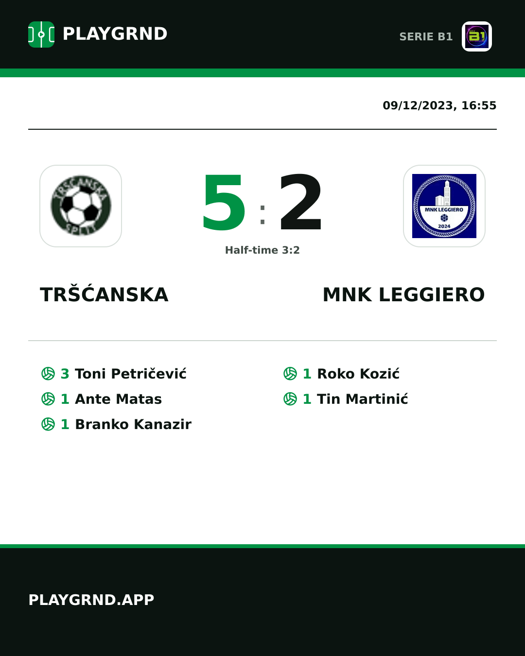 Instagram artwork: Tršćanska 5:2 MNK Leggiero