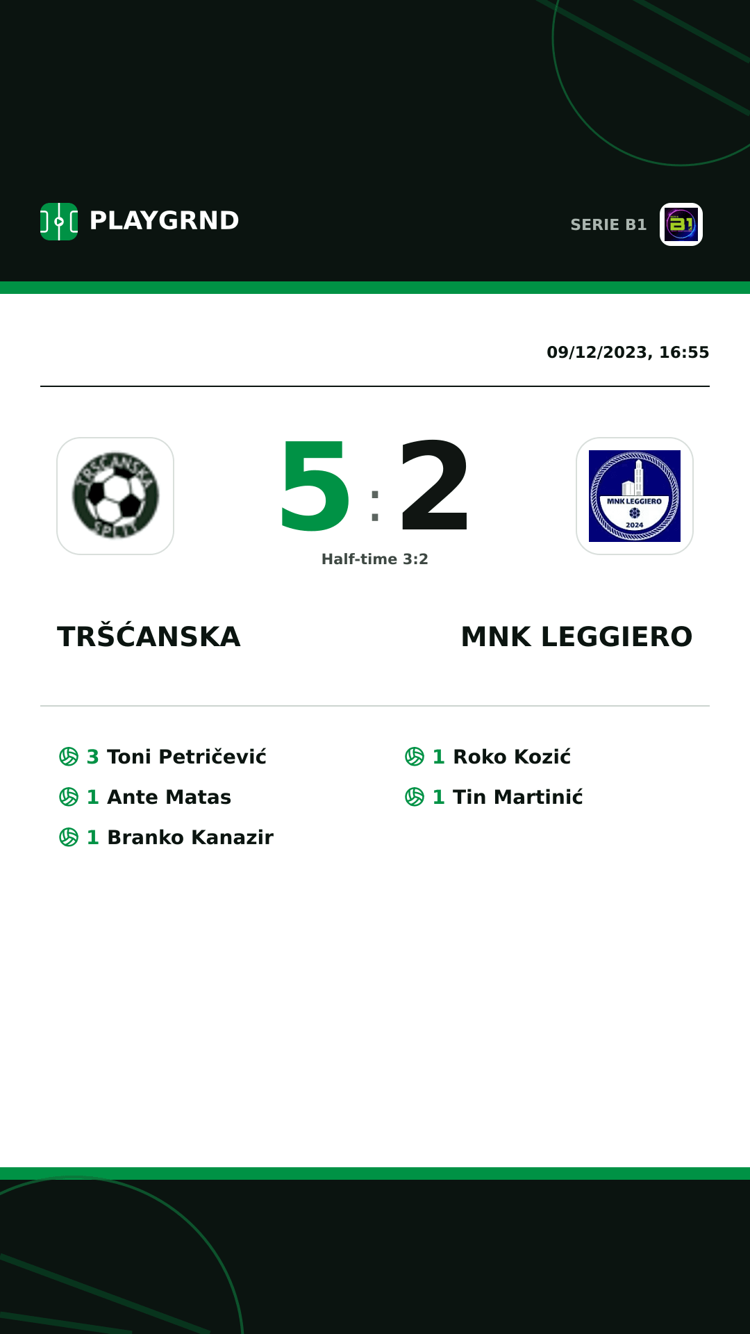 Instagram artwork: Tršćanska 5:2 MNK Leggiero