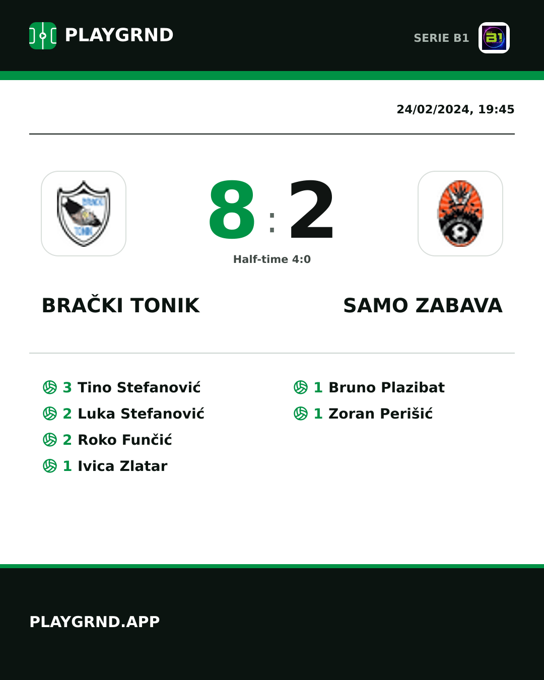 Instagram artwork: Brački Tonik 8:2 Samo Zabava
