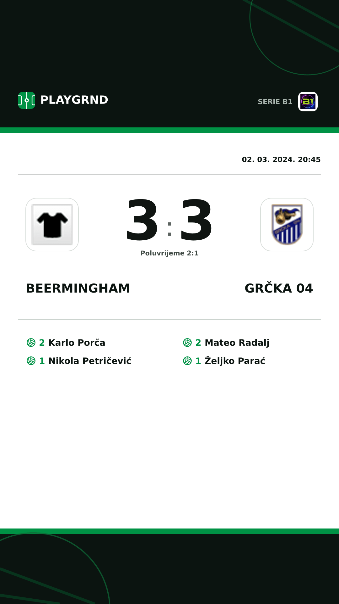 Instagram slika: Beermingham 3:3 Grčka 04