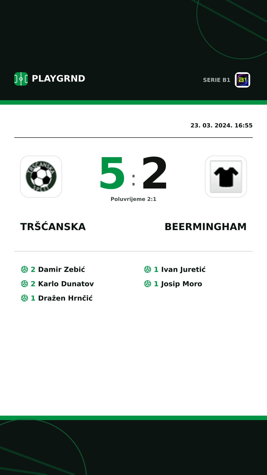 Instagram slika: Tršćanska 5:2 Beermingham