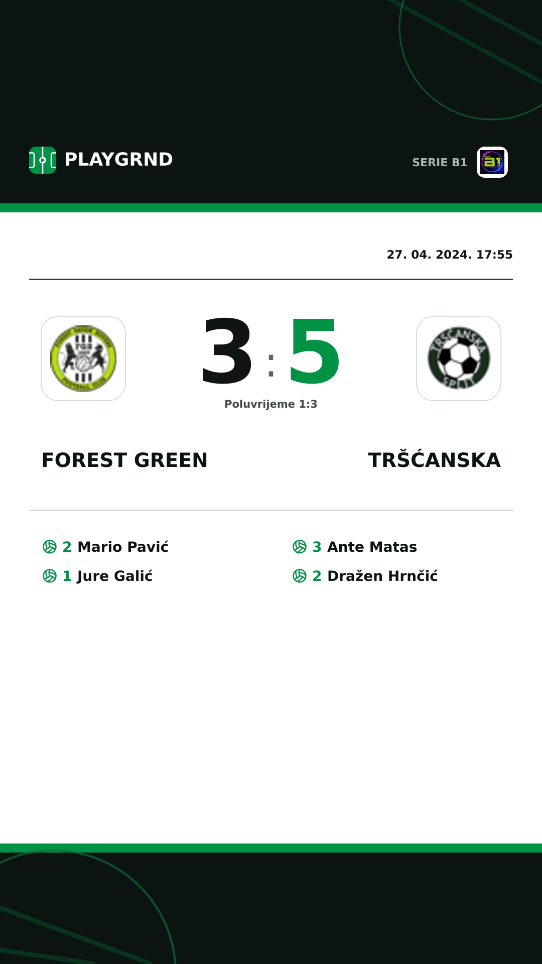 Instagram slika: Forest Green 3:5 Tršćanska