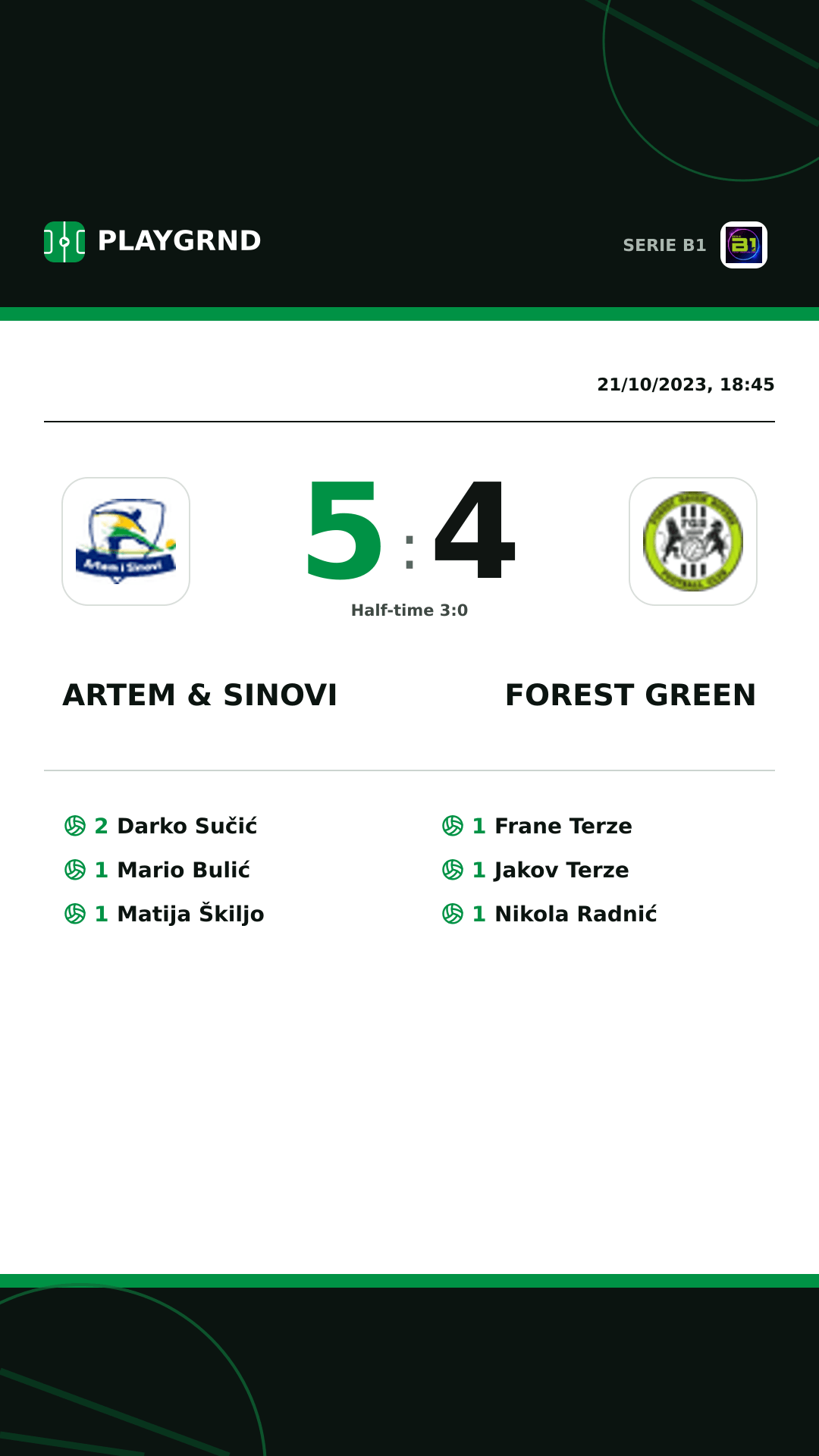 Instagram artwork: Artem & Sinovi 5:4 Forest Green