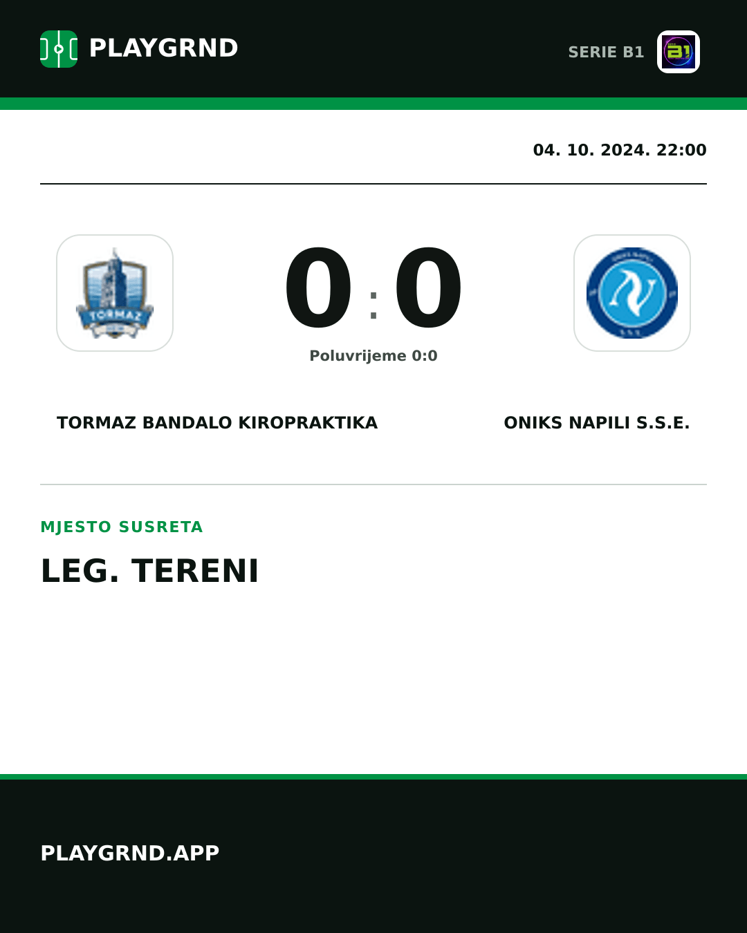 Instagram slika: Tormaz Bandalo Kiropraktika 0:0 Oniks Napili S.S.E.