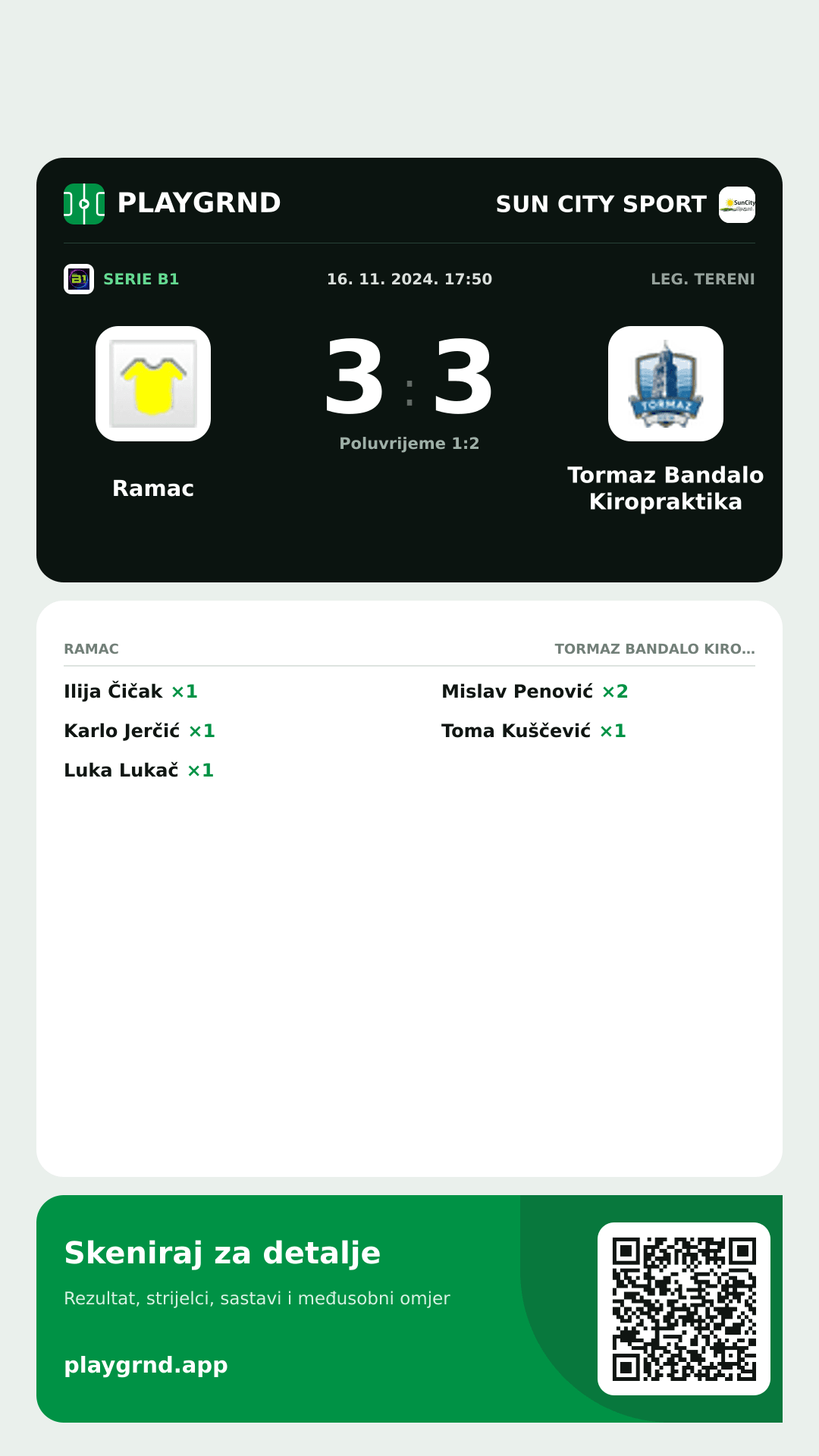 Story slika: Ramac 3:3 Tormaz Bandalo Kiropraktika