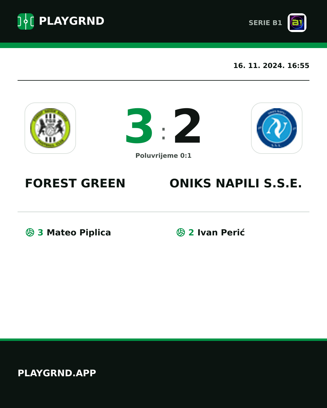 Instagram slika: Forest Green 3:2 Oniks Napili S.S.E.