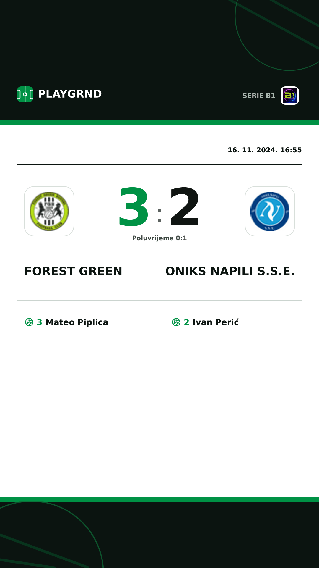Instagram slika: Forest Green 3:2 Oniks Napili S.S.E.