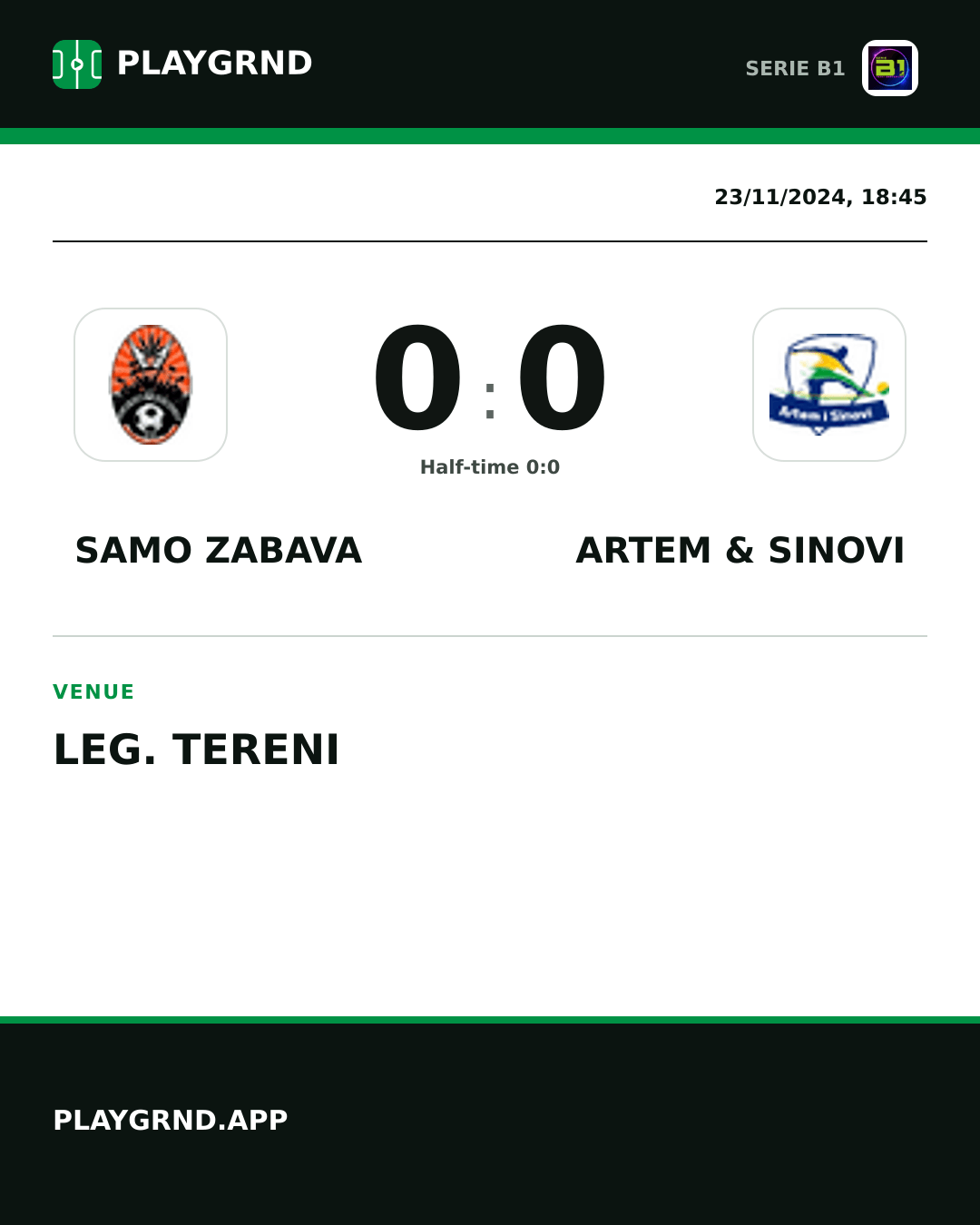 Instagram artwork: Samo Zabava 0:0 Artem & Sinovi