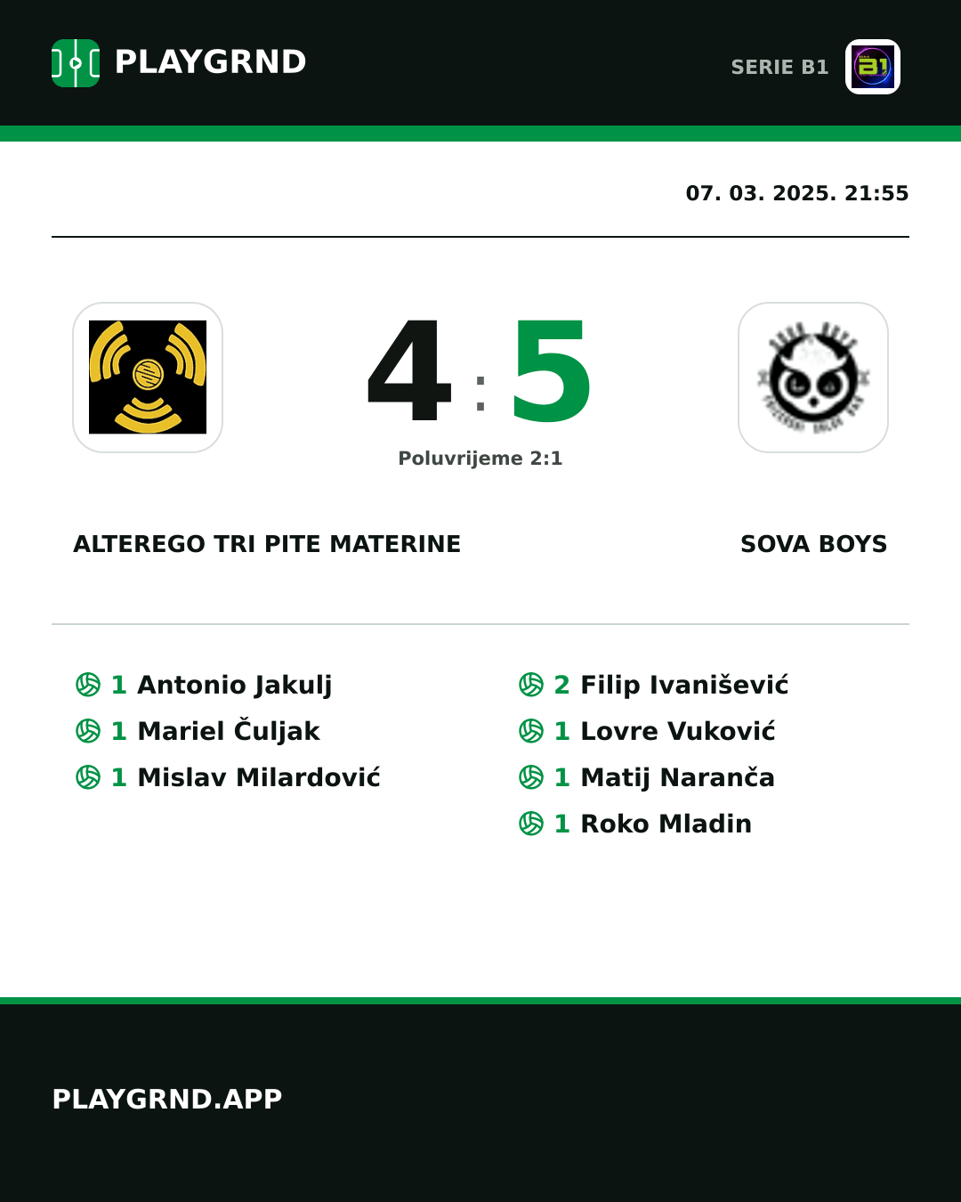 Instagram slika: CB Piccadilly Tri Pite Materine 4:5 Sova Boys