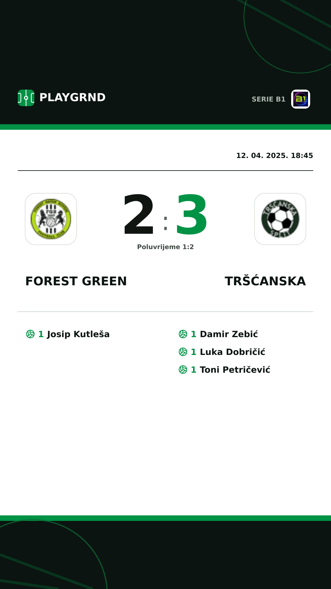 Instagram slika: Forest Green 2:3 Tršćanska