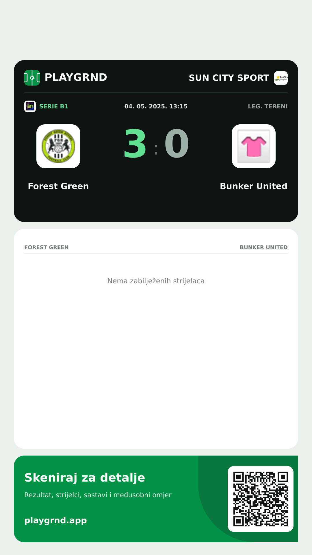 Story slika: Forest Green 3:0 Bunker United