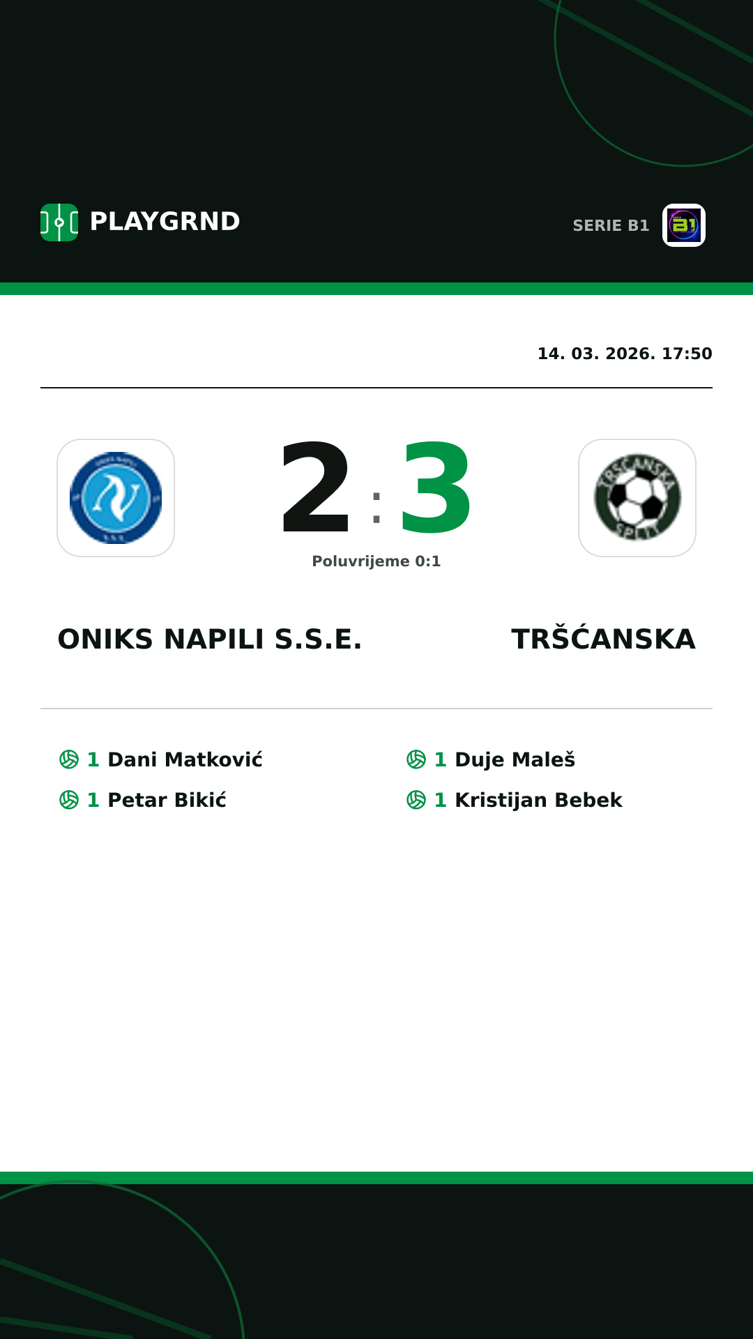 Instagram slika: Oniks Napili S.S.E. 2:3 Tršćanska