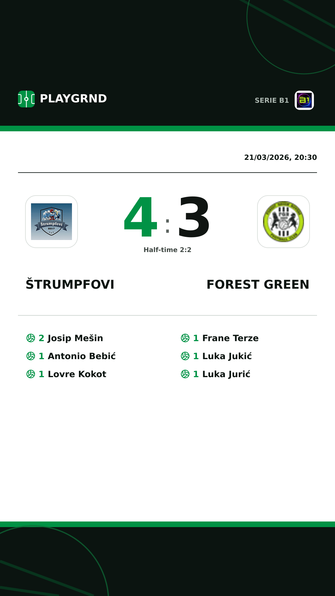 Instagram artwork: Štrumpfovi 4:3 Forest Green