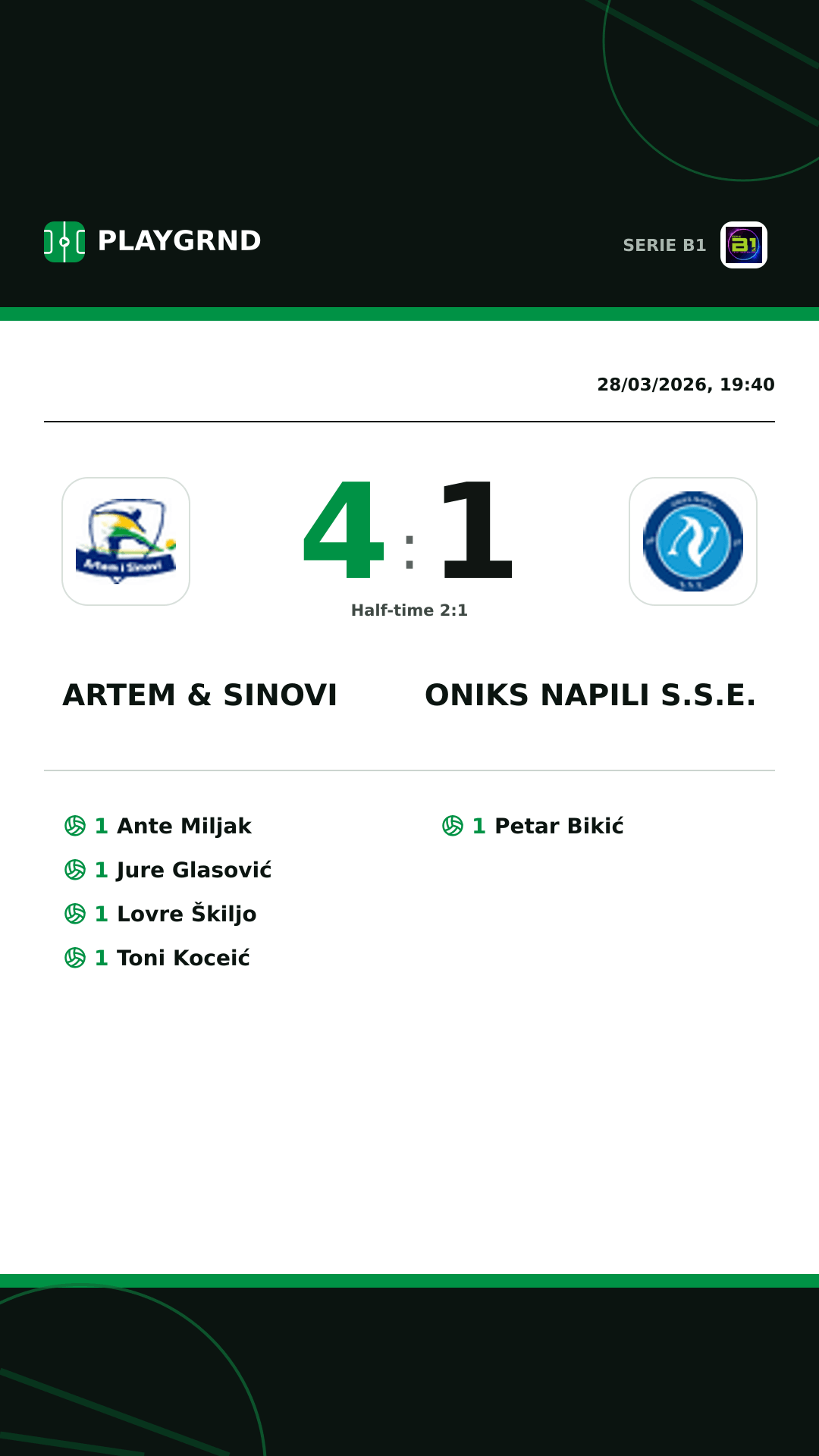 Instagram artwork: Artem & Sinovi 4:1 Oniks Napili S.S.E.
