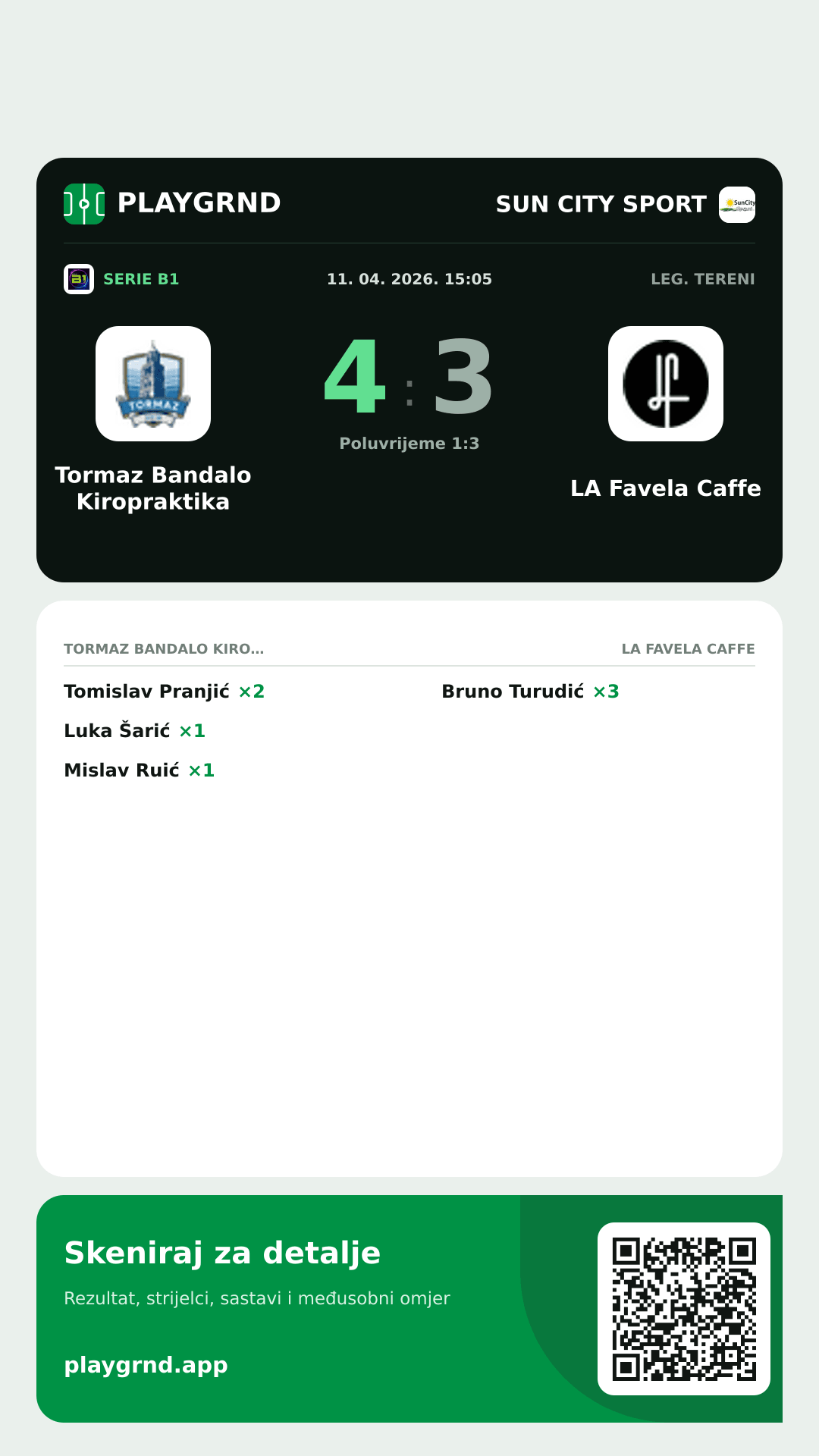 Story slika: Tormaz Bandalo Kiropraktika 4:3 LA Favela Caffe