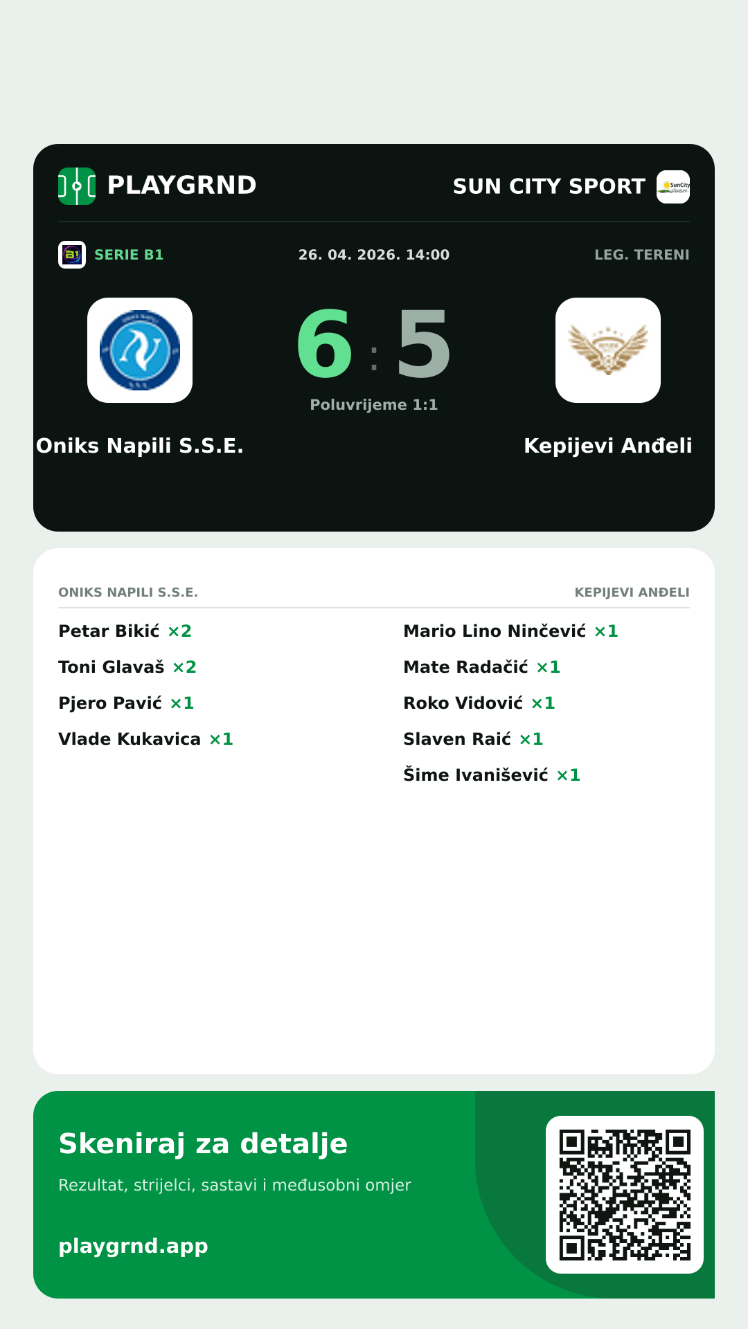 Story image: Oniks Napili S.S.E. 6:5 Kepijevi Anđeli