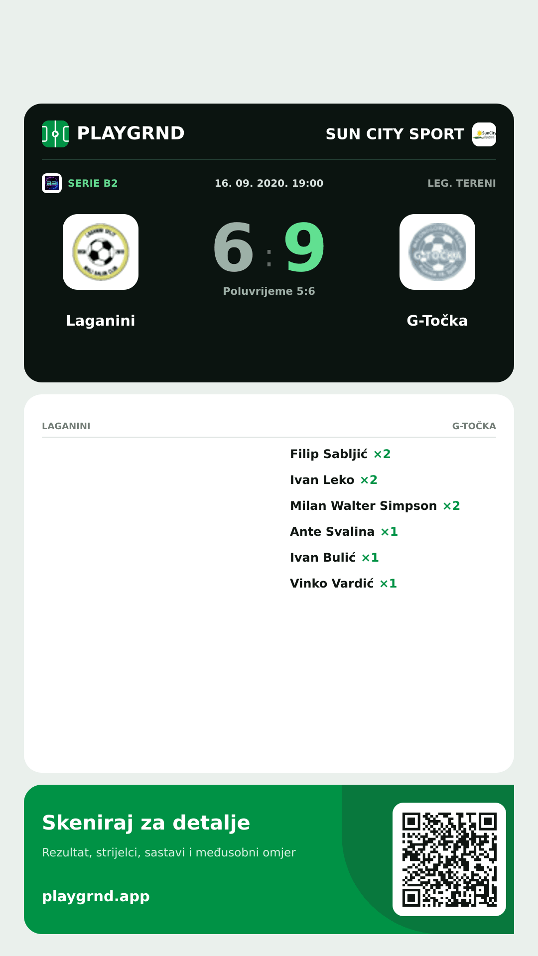 Story image: Laganini 6:9 G-Točka