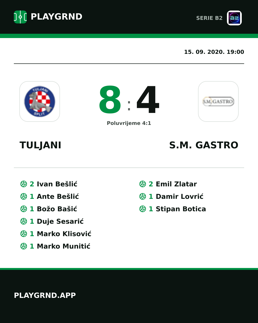 Instagram slika: Tuljani 8:4 S.M. Gastro