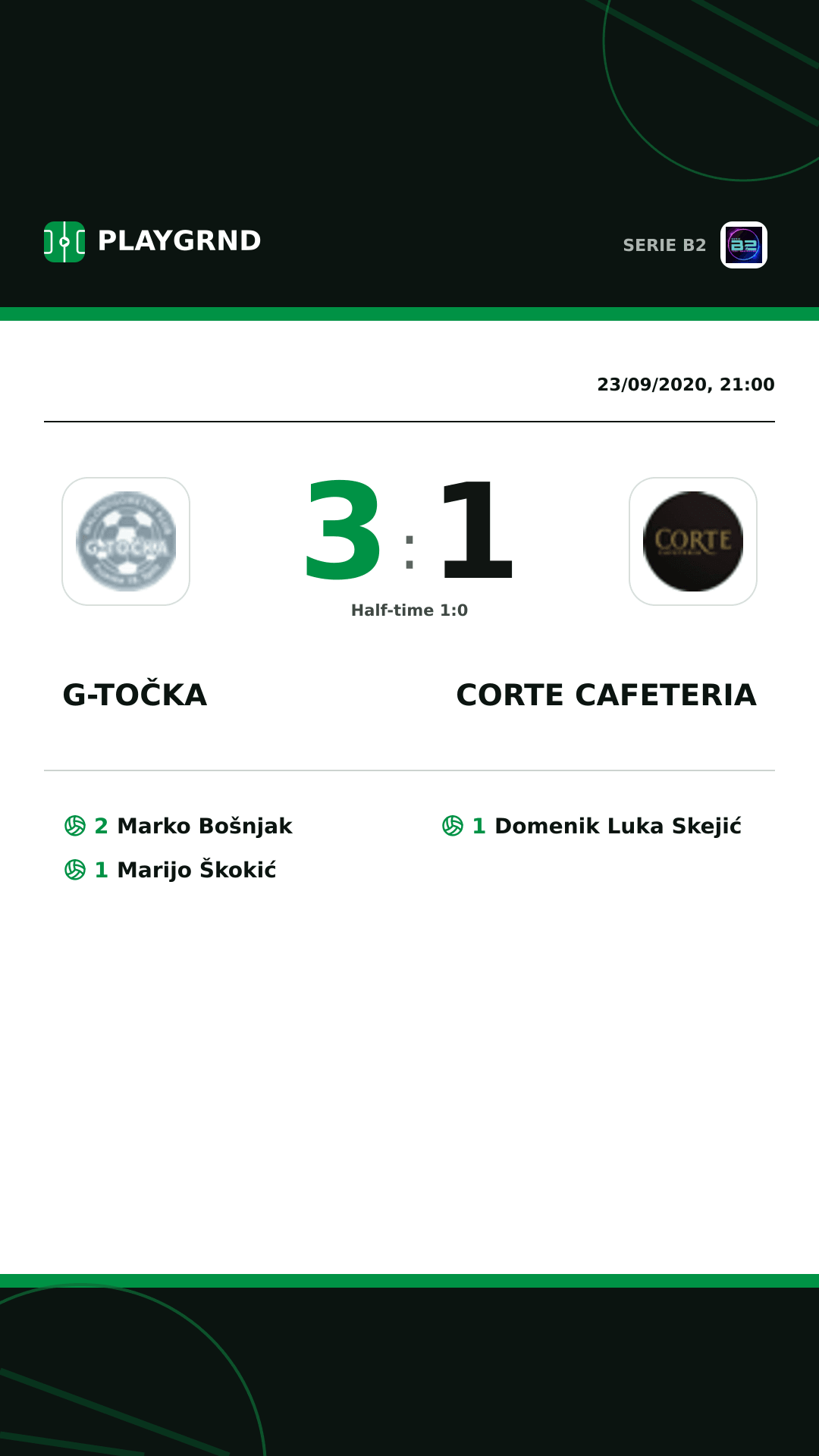 Instagram artwork: G-Točka 3:1 Corte Cafeteria