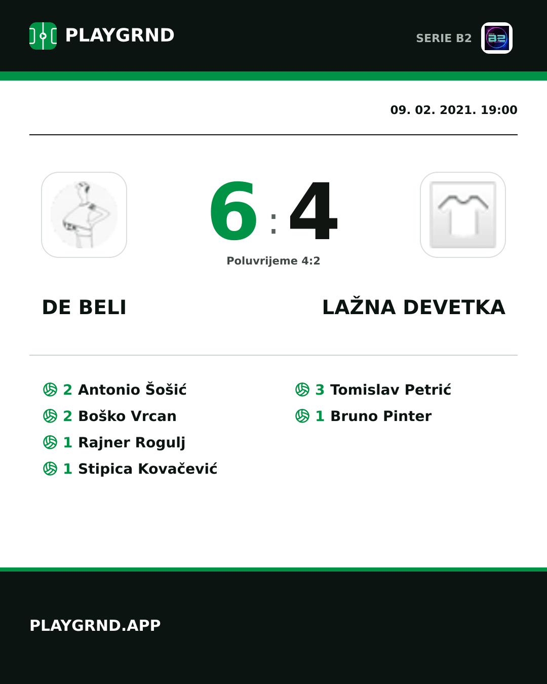 Instagram slika: DE Beli 6:4 Lažna Devetka