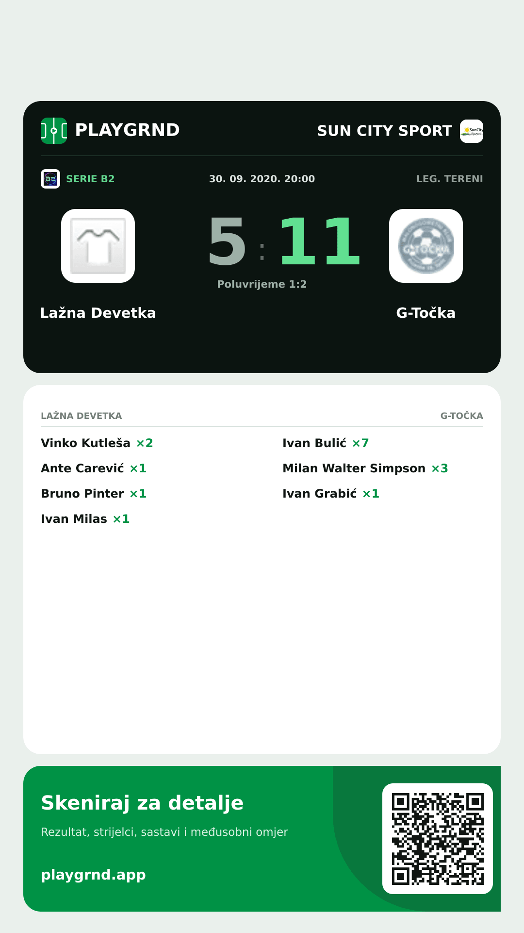 Story slika: Lažna Devetka 5:11 G-Točka