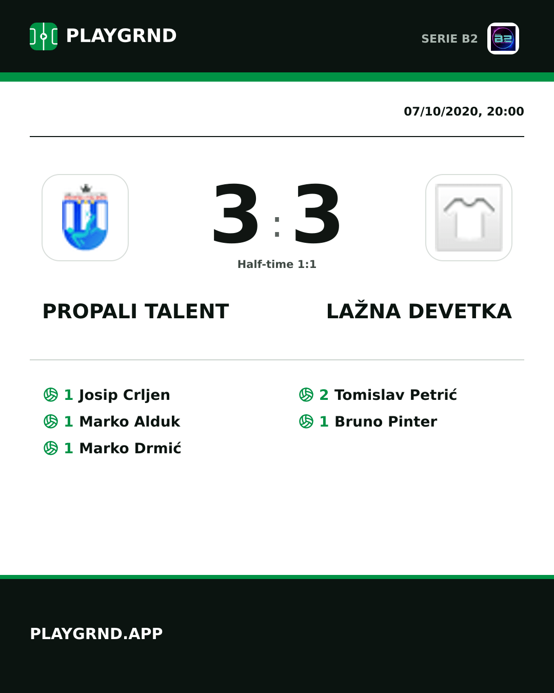 Instagram artwork: Propali Talent 3:3 Lažna Devetka