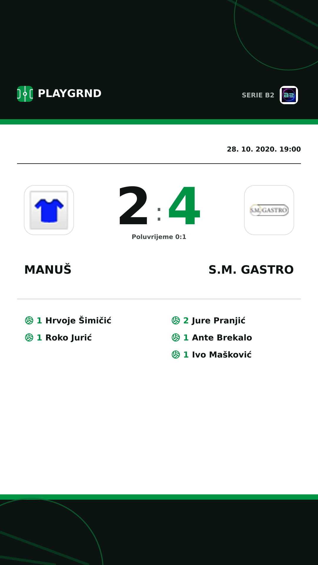 Instagram slika: Manuš 2:4 S.M. Gastro