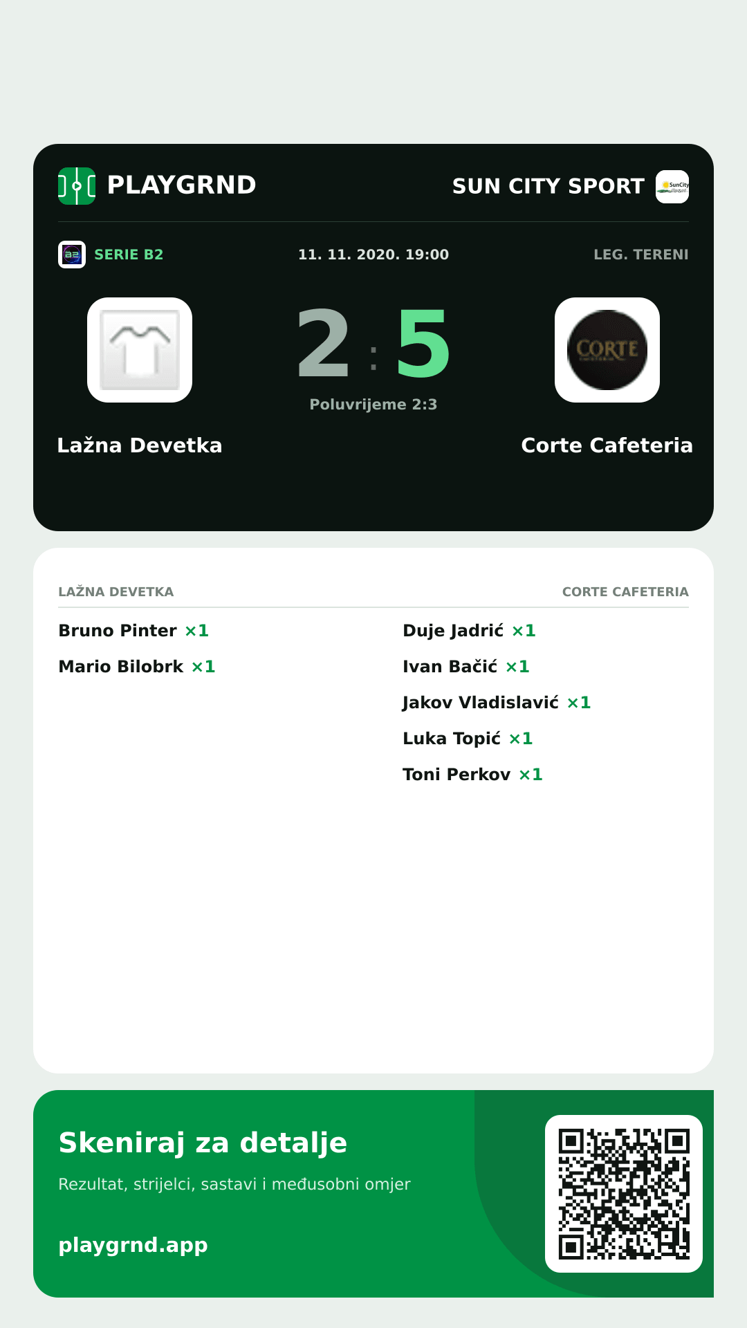 Story image: Lažna Devetka 2:5 Corte Cafeteria