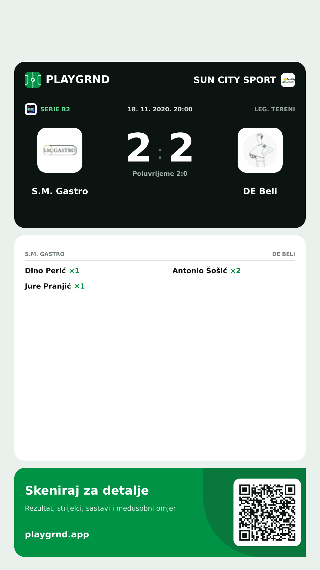 Story slika: S.M. Gastro 2:2 DE Beli