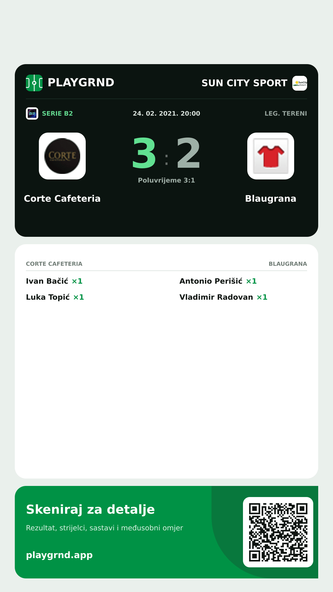 Story image: Corte Cafeteria 3:2 Blaugrana