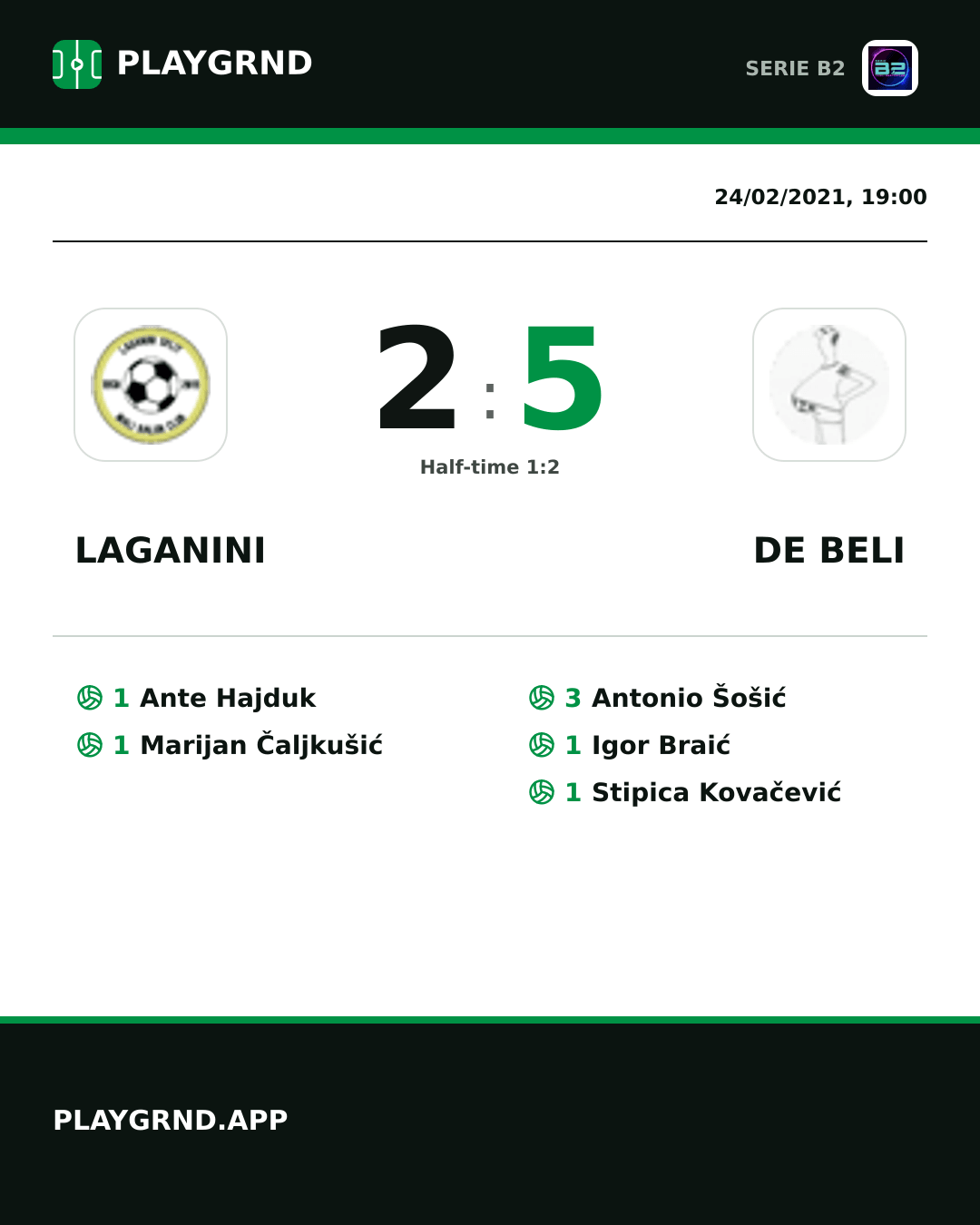 Instagram artwork: Laganini 2:5 DE Beli